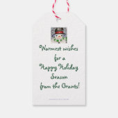 Snowman Cadeaulabel (Achterkant)