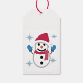 Snowman Cadeaulabel (Achterkant)