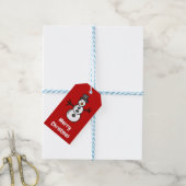 Snowman Cadeaulabel (Met Touw)