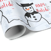 Snowman Cadeaupapier (Rol Hoek)