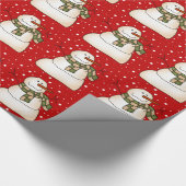 Snowman Cadeaupapier (Hoek)