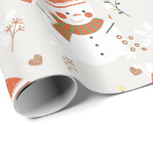 ⛄ snowman cadeaupapier (Rol Hoek)