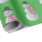 Snowman Cadeaupapier (Rol Hoek)