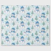 Snowman Cadeaupapier (Vlak)