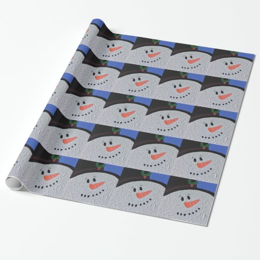 Snowman Cadeaupapier (Uitgerold)