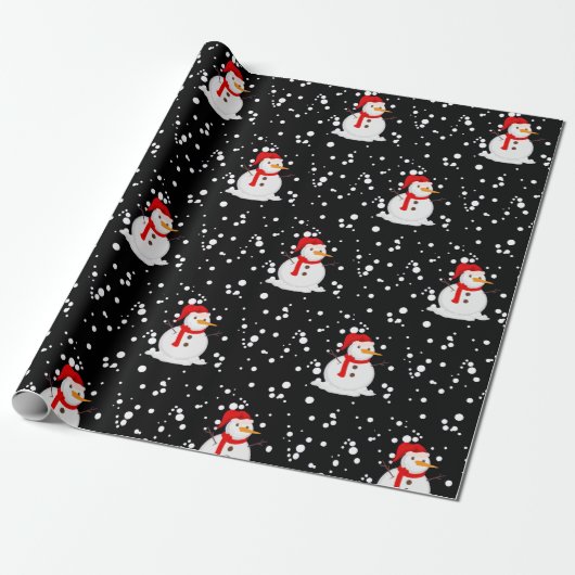 Snowman Cadeaupapier (Uitgerold)