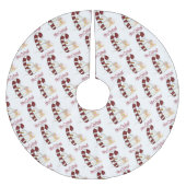 Snowman Candy Cane Kerstboom Rok (Voorkant)