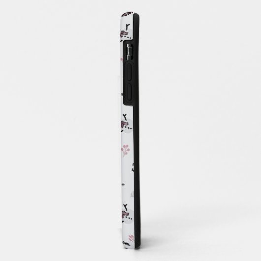 Snowman Candy Cane Pattern Case-Mate iPhone Case (Achterkant/links)