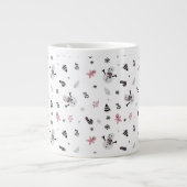 Snowman Candy Cane Pattern Extra Grote Beker (Voorkant)
