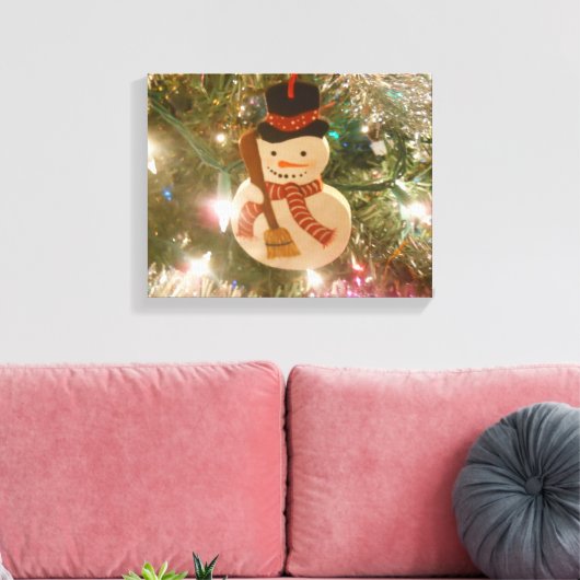 Snowman Canvas Afdruk (Insitu (Woonkamer))