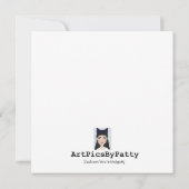 Snowman Card Kaart (Achterkant)