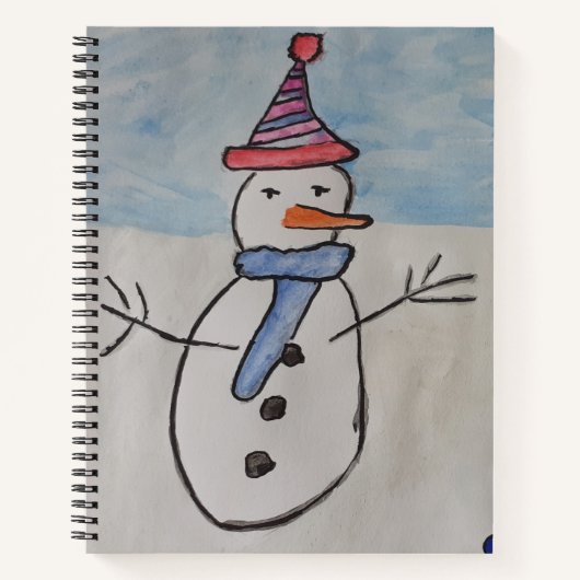 Snowman & Carnet Spiral Arbre de Noël (Devant)