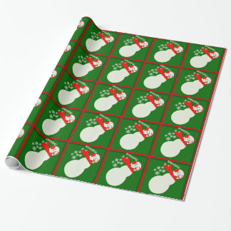Snowman Cartoon Caricature Cadeaupapier