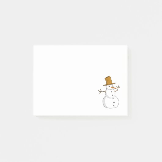 Snowman cartoon post-it® notes (Voorkant)