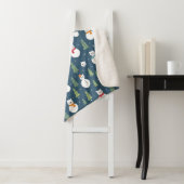 Snowman Cats Vakantiepatroon Sherpa Deken (In situ)