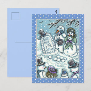 SNOWMAN CEMETERY, GEKOPPELD VÓÓR ZIJN TIJD, MOURNE BRIEFKAART