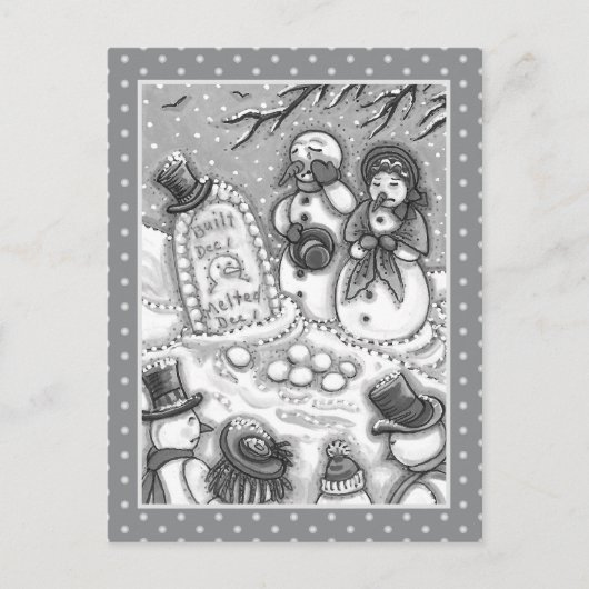 SNOWMAN CEMETERY, GEKOPPELD VÓÓR ZIJN TIJD, MOURNE BRIEFKAART (Voorkant)