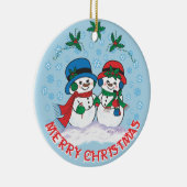 Snowman Ceramic Ornament (Rechts)