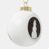 Snowman Ceramic Ornament (Links)