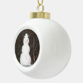 Snowman Ceramic Ornament (Rechts)