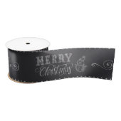 Snowman Chalkboard-ontwerp met prettige kerst   Lint (Spoel)