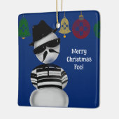 Snowman Cholo Nouveau Mexique Ornements de Noël Zi (Gauche)