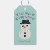 Snowman Christmas Card Cadeaulabel (Voorkant)