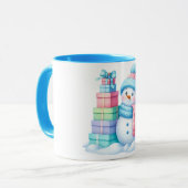 Snowman Christmas gift Mug (Devant gauche)