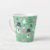 Snowman Christmas Latte Mug (Angle gauche)