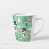 Snowman Christmas Latte Mug (Droite)