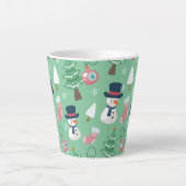 Snowman Christmas Latte Mug (Devant)