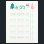 Snowman Christmas Liste cadeaux Papier à lettres<br><div class="desc">Cette feuille de papier exquise est un outil indispensable pour rester organisé pendant la période des fêtes. Il offre des sections désignées pour les noms des destinataires, les idées cadeaux, les budgets et le suivi des achats et des emballages. Ce papier à lettres est plus qu'un simple papier; c'est un...</div>