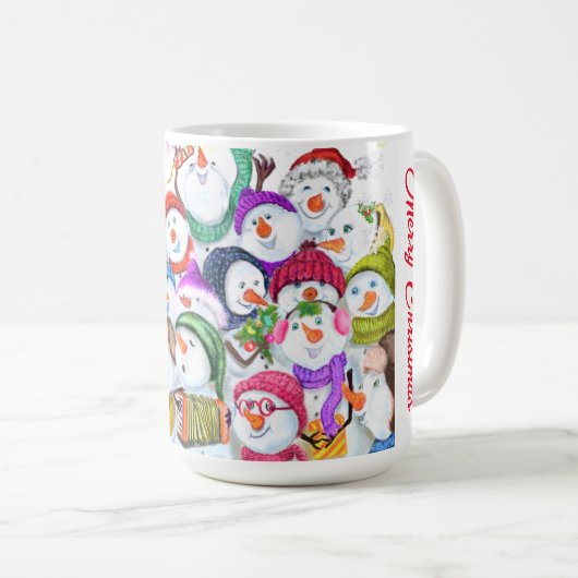 Snowman Christmas Party Mug (Devant droit)