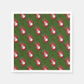 Snowman Christmas Stocking Tiled Pattern Servet (Voorkant)