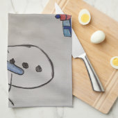 Snowman & Christmas Tree Tea Serviette (Quart Plié)