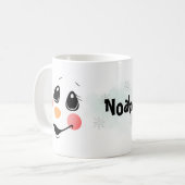 Snowman Cocoa voegt naam toe: Winterbeker stoppen Koffiemok (Voorkant links)