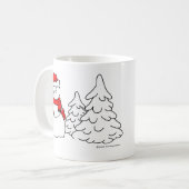 Snowman Coffee Mok (Voorkant links)