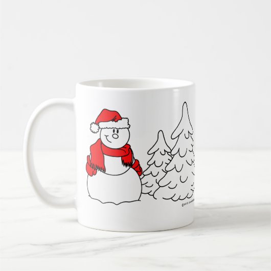 Snowman Coffee Mok (Links)
