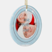 Snowman Couple Afbeelding Ornament (Rechts)