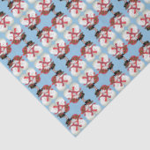 Snowman Couple, Eerste Kerstmis Tissuepapier (Detail)