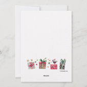 Snowman Couple kerstKaart (Achterkant)