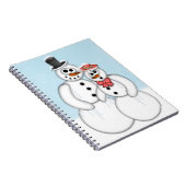 Snowman Couple Notitieboek (Rechterzijde)