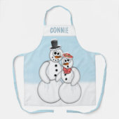 Snowman Couple Schort (Voorkant)
