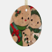 Snowman Couple uit 1940 Keramisch Ornament (Rechts)