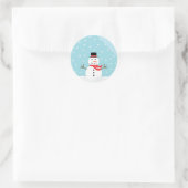 Snowman dans un Stickers Globe des neiges (Sac)