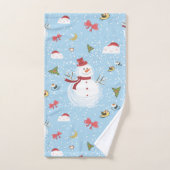 Snowman de Noël (Serviette à main)