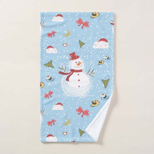 Snowman de Noël (Serviette à main)