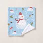 Snowman de Noël (Gant de toilette)