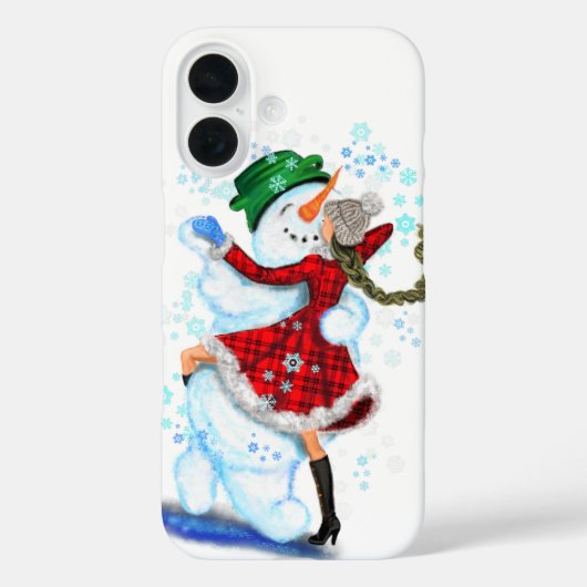 Snowman de Noël et danseuses coque iphone (Verso)