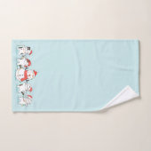 Snowman de Noël et Kittens (Serviette à main)